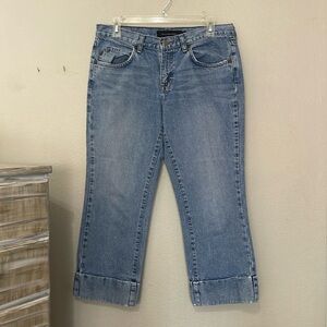 CALVIN KLEIN WOMEN'S SIZE 8 CUFFFED CAPRI JEANS